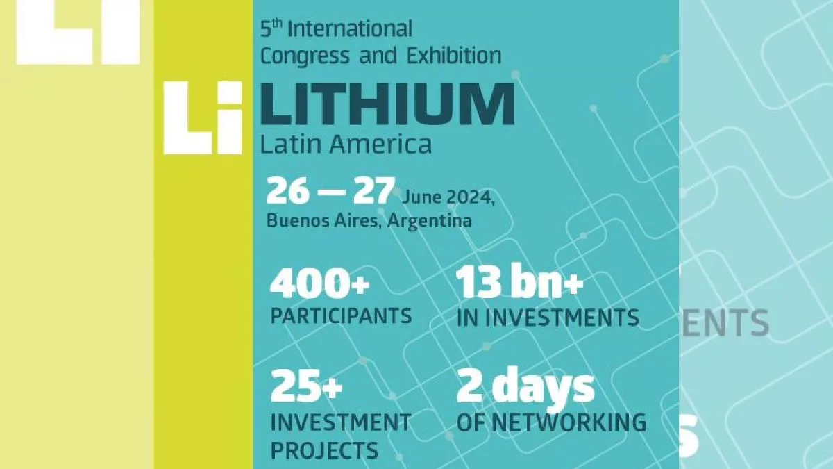 Argentina será sede del 5º Congreso sobre el litio en América Latina